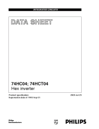 Datasheet  74HC04
