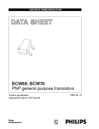 Datasheet  BCW69