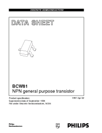 Datasheet  BCW81