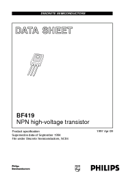 Datasheet  BF419