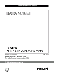 Datasheet  BF547W