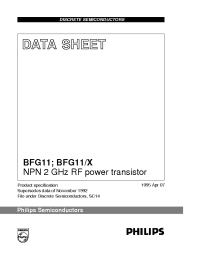 Datasheet  BFG11/X