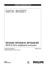 Datasheet  BFG540/X