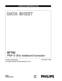 Datasheet  BFT92