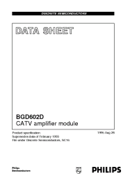 Datasheet  BGD602D