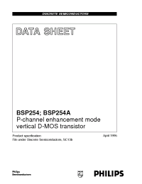 Datasheet  BSP254