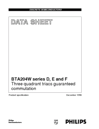 Datasheet  BTA204W