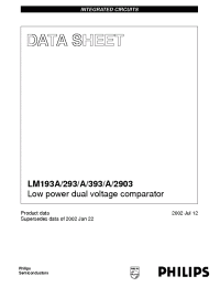 Datasheet  LM193A