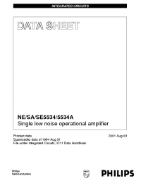 Datasheet  NE/SA/SE5534