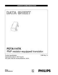 Datasheet  PDTA114TK
