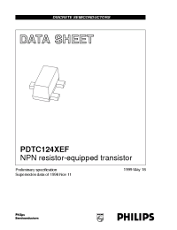 Datasheet  PDTC124XEF