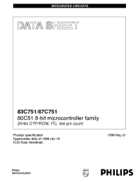 Datasheet  S8xC751