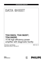 Datasheet  TDA1562ST