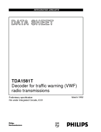 Datasheet  TDA1581T