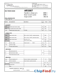 Datasheet  AR3007
