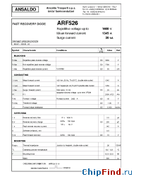 Datasheet  ARF526