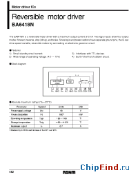 Datasheet  BA6418N