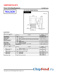 Datasheet  MA2420