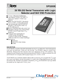 Datasheet  SP3203E