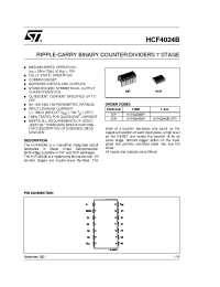 Datasheet  HCF4024B