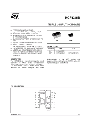 Datasheet  HCF4025B