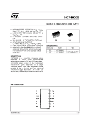 Datasheet  HCF4030B