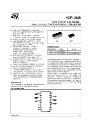 Datasheet  HCF4052B