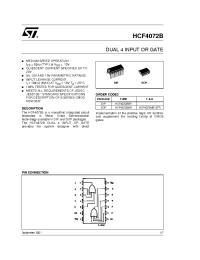 Datasheet  HCF4072B