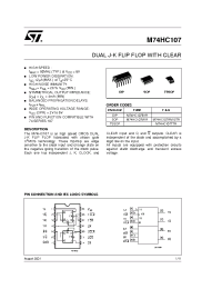 Datasheet  M74HC107RM13TR