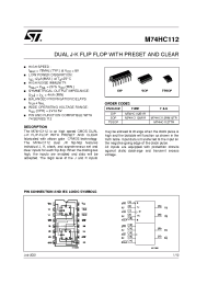Datasheet  M74HC112TTR