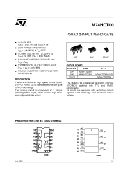 Datasheet  M74HCT00