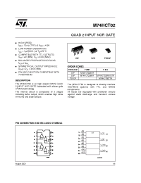 Datasheet  M74HCT02