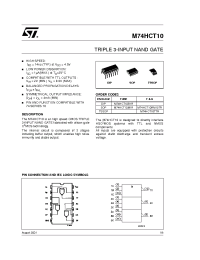 Datasheet  M74HCT10