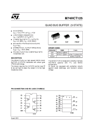 Datasheet  M74HCT125B1R