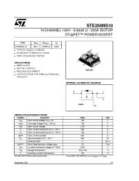 Datasheet  STE250NS10