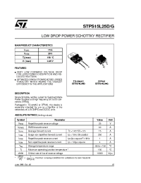 Datasheet  STPS15L25D