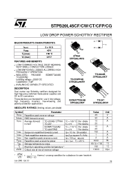 Datasheet  STPS20L45C