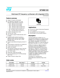 Datasheet  STW81101