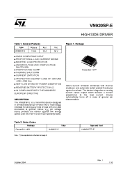 Datasheet  VN920SP-E