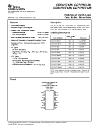 Datasheet  CD54HCT126