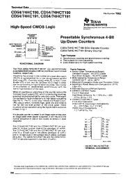 Datasheet  CD54HCT190