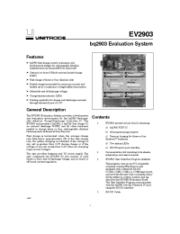 Datasheet  EV2903