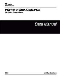 Datasheet  PCI1410