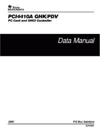 Datasheet  PCI4410A