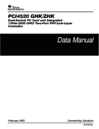 Datasheet  PCI4520