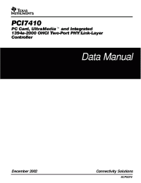 Datasheet  PCI7410