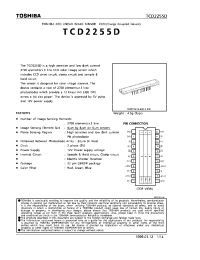 Datasheet  TCD2255D