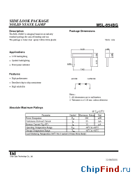 Datasheet  MSL-854BG