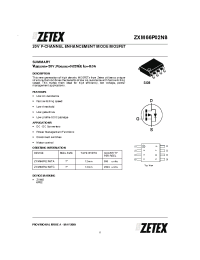 Datasheet  ZXM66P02N8
